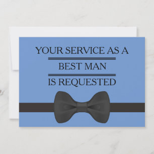 Invitation Votre service en tant que demande Groomsman Best M