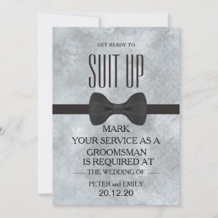 Invitation Votre service en tant que garçon d'honneur