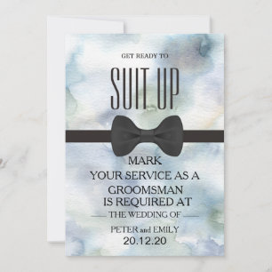 Invitation Votre service en tant que garçon d'honneur