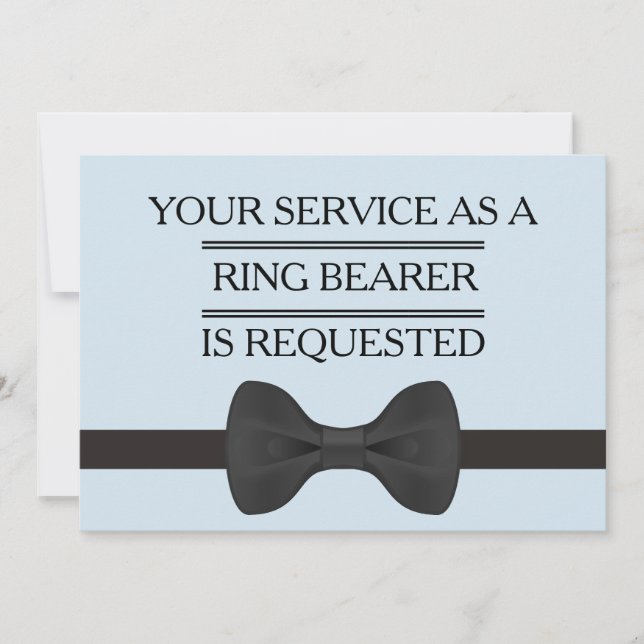 Invitation Votre service en tant que garçon d'honneur  Demand (Devant)