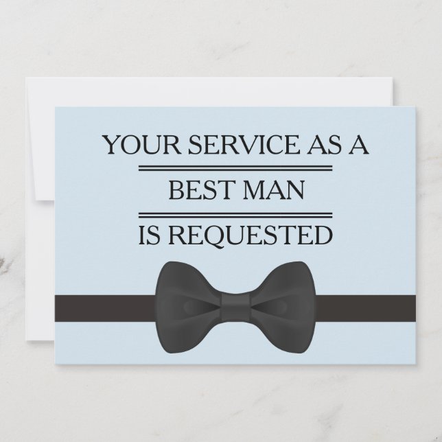 Invitation Votre service en tant que meilleure demande de Gro (Devant)