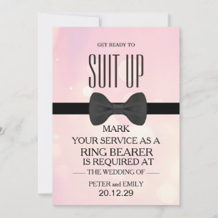 Invitation Votre service en tant que PORTEUR DE Bague