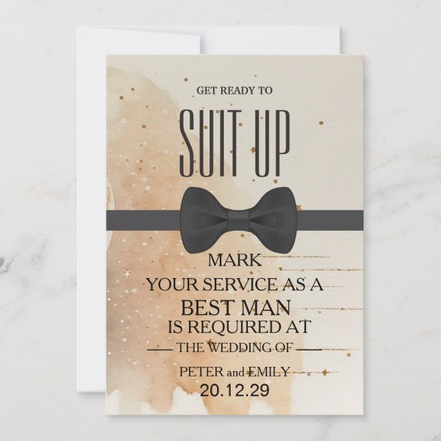 Invitation Votre service en tant que témoin (Devant)