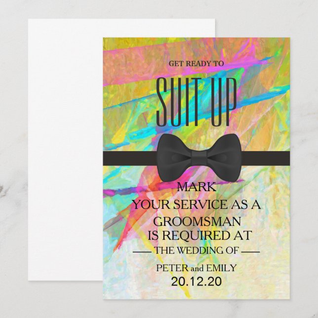 Invitation Votre service en tant qu'entreprise (Devant / Derrière)