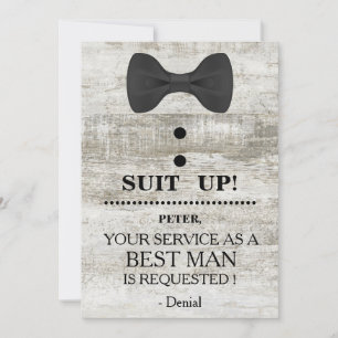Invitation Votre service en tant qu'homme