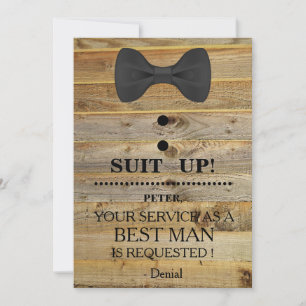 Invitation Votre service en tant qu'homme