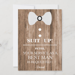 Invitation Votre service en tant qu'homme