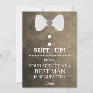 Invitation Votre service en tant qu'homme