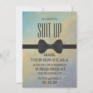 Invitation Votre service en tant qu'invitation de Groomsman