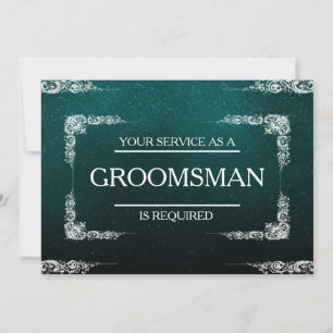 Invitation Votre service est demandé comme Groomsman