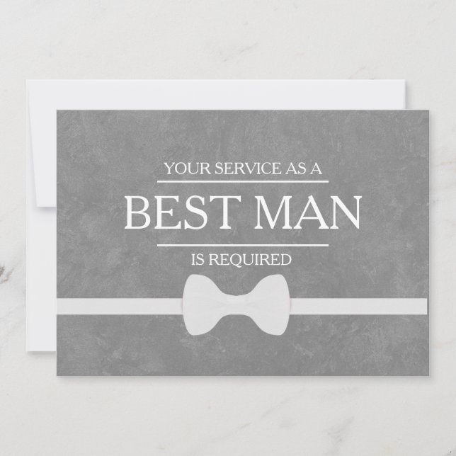 Invitation Votre service est demandé en tant que meilleur Gro (Devant)