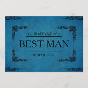 Invitation Votre service est demandé en tant que meilleur hom