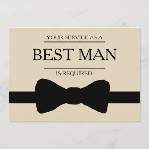 Invitation Votre service est demandé en tant que meilleur hom