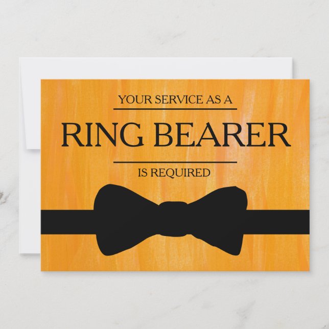 Invitation Votre service est demandé en tant que meilleur hom (Devant)