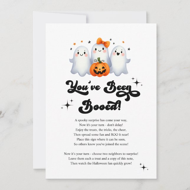 Invitation Vous avez été réservé Halloween Game Card (Devant)