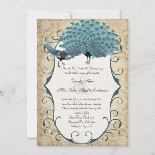 Invitation Vous Choisissez Couleur Arrière - plan -Damask Pea