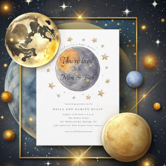 Invitation Vous êtes adoré au Baby shower des étoiles de la l