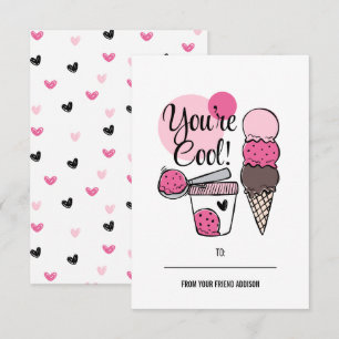 Invitation Vous êtes Cool Enfants Classroom Valentine Card