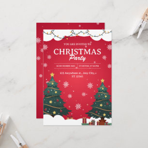 Invitation Vous Êtes Invité À La Fête De Noël