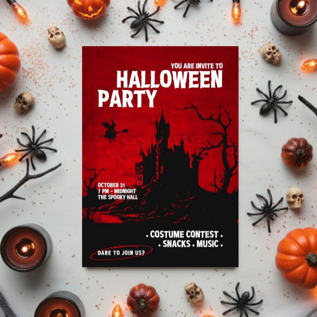 Invitation Vous êtes invité à la fête d'Halloween (Créateur téléchargé)