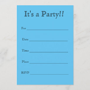 Invitation Vous êtes invité à ma fête d'anniversaire ! Invita