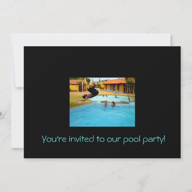 Invitation Vous êtes invité à notre piscine ! (Devant)