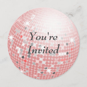 Invitation Vous êtes invité - Disco Ball