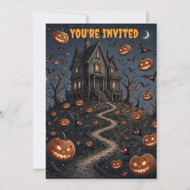 Invitation Vous êtes invité Halloween (Devant)