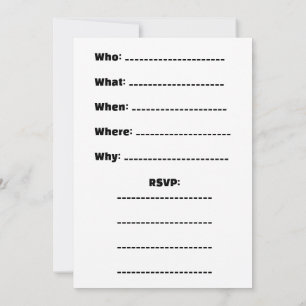 Invitation "Vous êtes Invité. Tu viens ou pas ?"