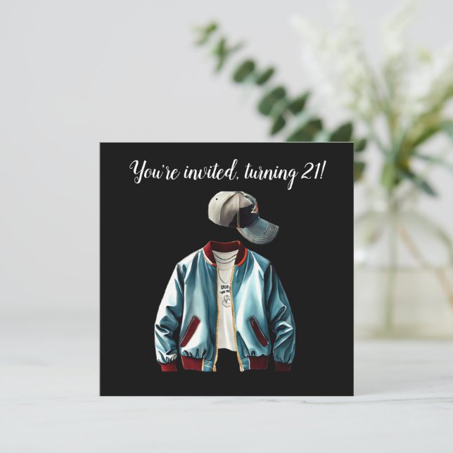 Invitation Vous êtes invités, 21 ans révolus ! (Debout devant)