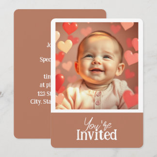 Invitation Vous êtes invités Ajouter une photo et une invitat