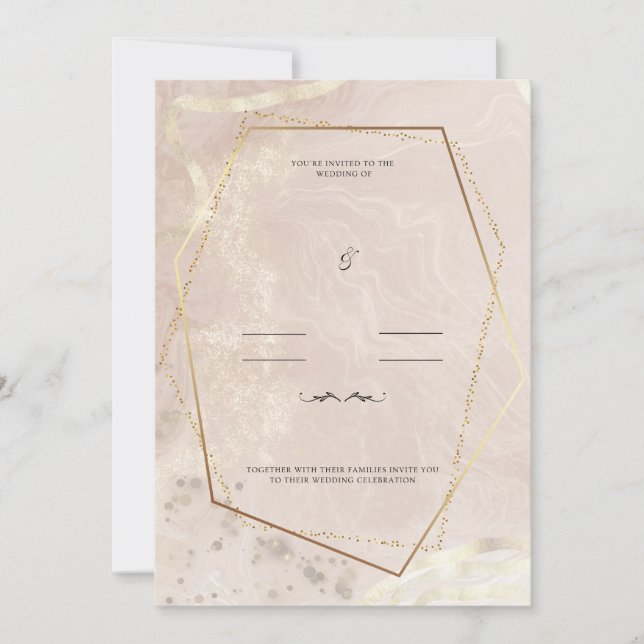 Invitation Vous êtes invités au mariage de (Devant)