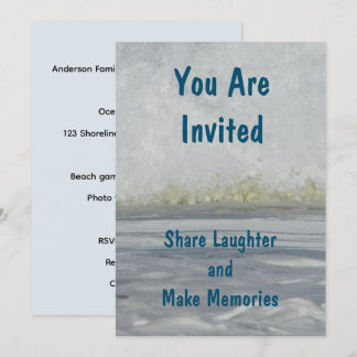 Invitation Vous êtes invités Voyage d'été Vacances de plage e
