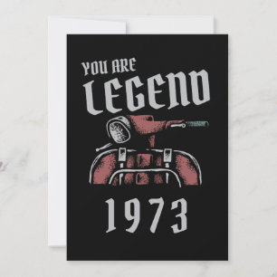 Invitation Vous êtes légendaire vieille vespa