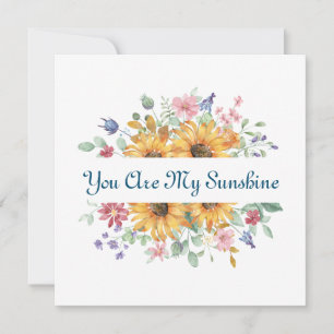 Invitation Vous êtes ma citation Sunshine et Sunflower