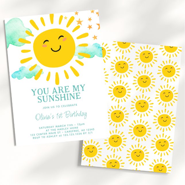 Invitation Vous êtes ma joie de vivre Fête d'anniversaire de  (Créateur téléchargé)