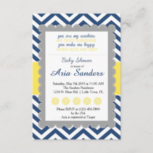 Invitation Vous êtes mon baby shower de soleil