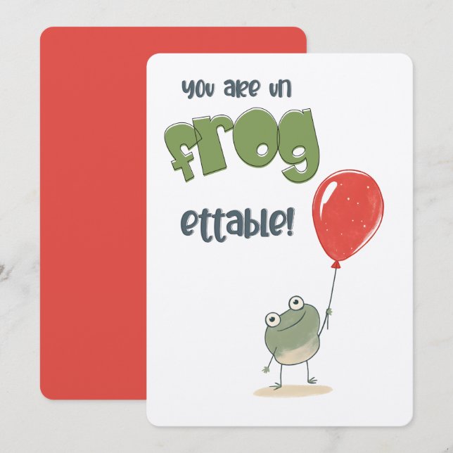 Invitation Vous êtes non-grenouille-ettable ! | Anniversaire  (Devant / Derrière)