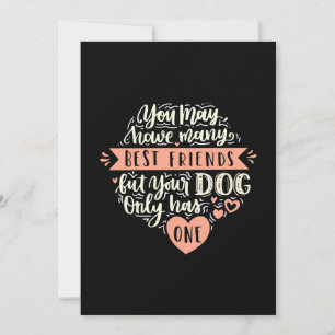 Invitation Vous pouvez avoir plusieurs meilleurs amis