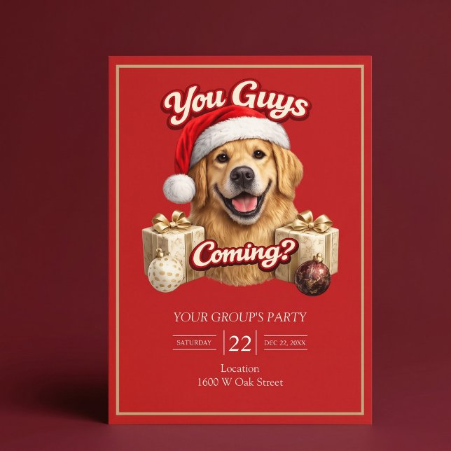 Invitation Vous Recevez des Cadeaux ? Fête de Noël Drôle (Créateur téléchargé)