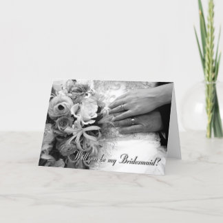 Invitation Vous serez ma demoiselle d'honneur