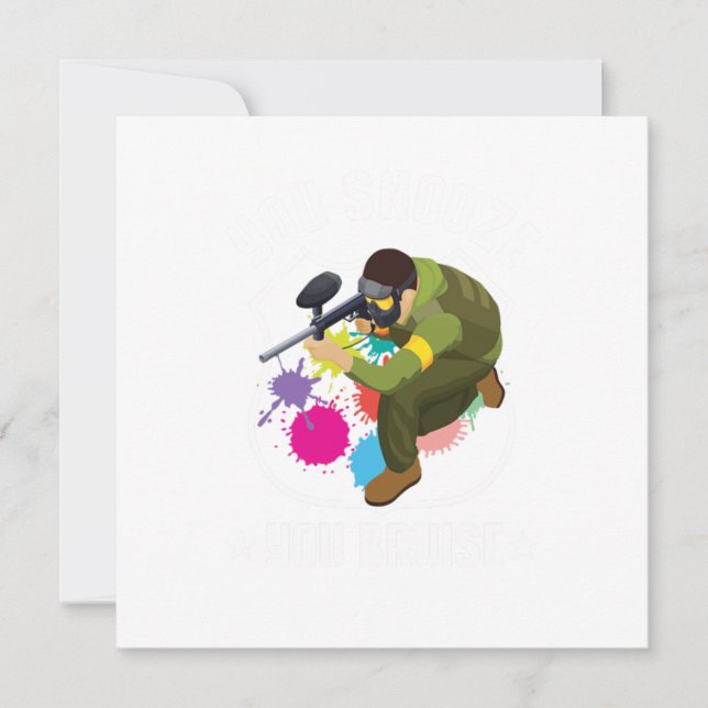 Invitation Vous sommeillez, vous vous blessez Cadeau de marqu (Devant)