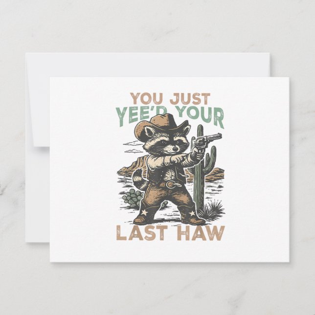 Invitation Vous venez de Yee'd Votre Dernier Haw  (Devant)