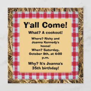 Invitation Vous venez événement informel