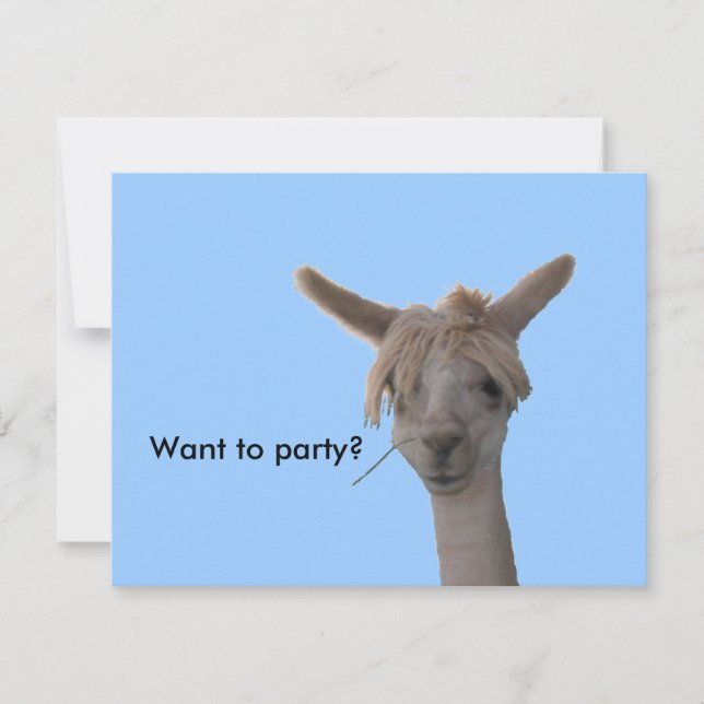 Invitation - Vous voulez faire la fête ? (Devant)