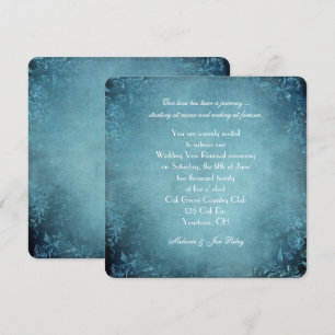 Invitation Vow Renouvellement-vintage turquoise de vignette f