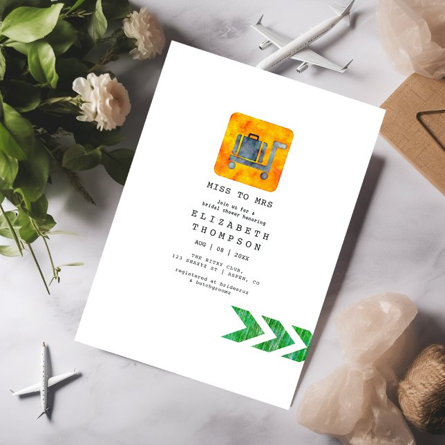 Invitation Voyage aventure Passeport Miss - Mme Fête des mari (Créateur téléchargé)