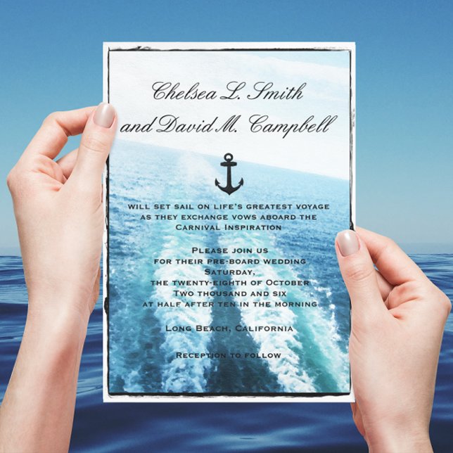Invitation ©Voyage d'amour/croisière/mariage de destination (Créateur téléchargé)