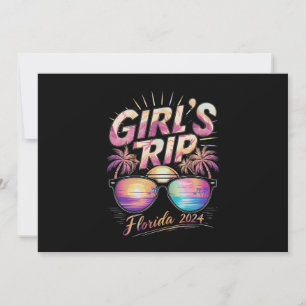 Invitation Voyage de filles Floride 2024 Été Week-end de plag