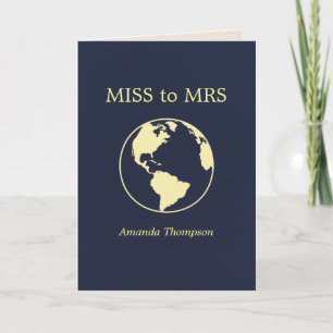 Invitation Voyage de Miss à Mrs - Enterrement de vie de jeune